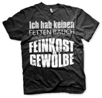 Kein fetter Bauch Feinkost Gewölbe Herren Tshirt