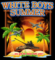 White Boys Summer Panzer Strand Herren Tshirt