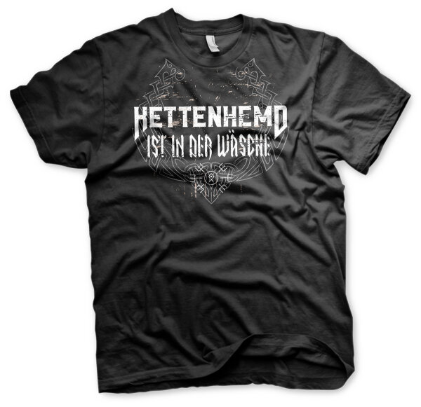 Kettenhemd ist in der Wäsche Herren Tshirt Wikinger Viking L