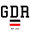 GDR Großdeutsches Reich Logo Herren Shirt Schwarz-L