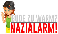 Bude zu warm Nazialarm Herren Tshirt XXL