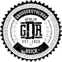 GDR Berlin EST 1933 Grossdeutsches Reich Kontrast Poloshirt Herren S