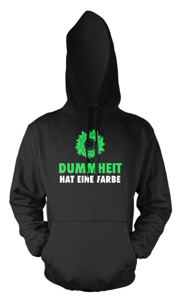 Dummheit hat eine Farbe Herren Hoodie Kapuzenpulli