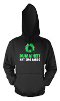 Dummheit hat eine Farbe Herren Hoodie Kapuzenpulli L