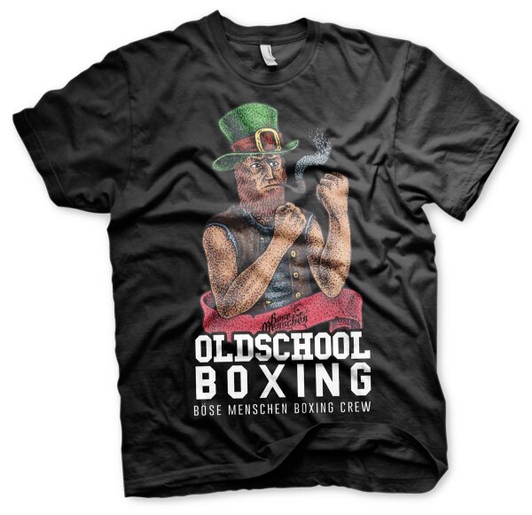 B&ouml;se Menschen Oldschool Boxing- Tshirt Streetwear MMA Fight Ultras L