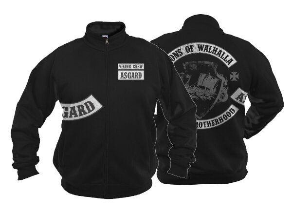 Viking Crew Asgard Jacke MC Brotherhood Nordic Thor Walhalla Odin Vikings SoA S