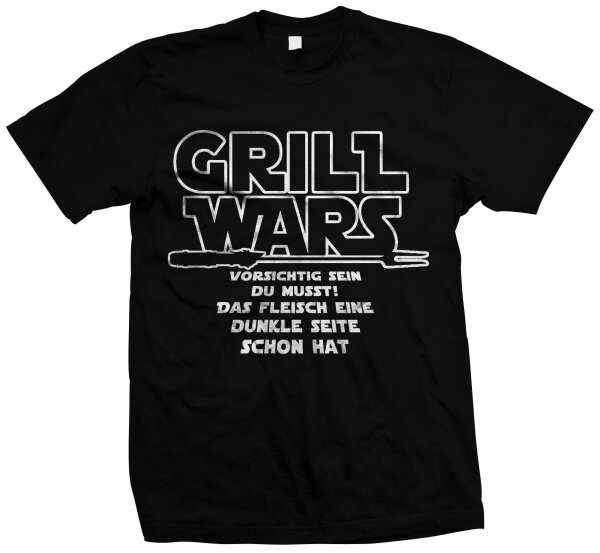 Grill Wars - Grillen Barbeque Shirt BBQ Grillen Holzkohle Gasgrill L