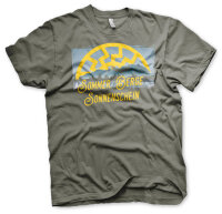 Sommer Berge Sonnenschein Herren Tshirt oliv-M