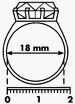 Damenring - Celtic 1 17/54 mm