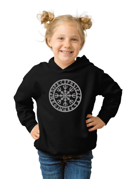 Wikinger Kompass Vegvisir Kinder Hoodi Kapuzenpulli