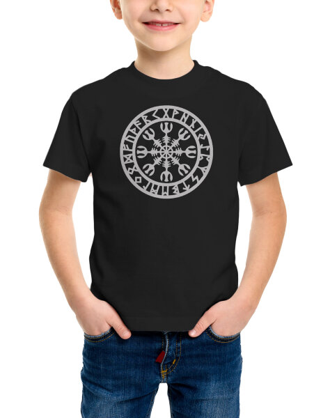 Wikinger Kompass Vegvisir Kinder Tshirt 128