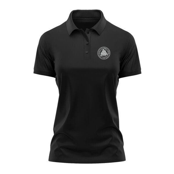 Wotansknoten im Runenkreis - Damen Poloshirt S