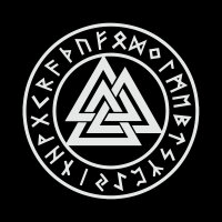 Wotansknoten im Runenkreis - Damen Poloshirt S