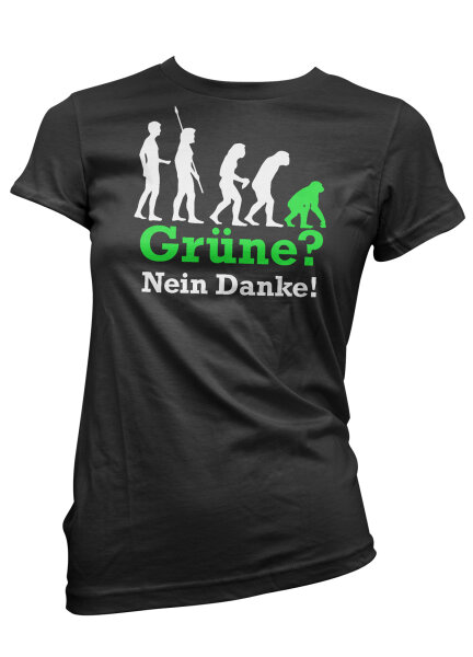 Grüne Nein Danke Damen Tshirt S