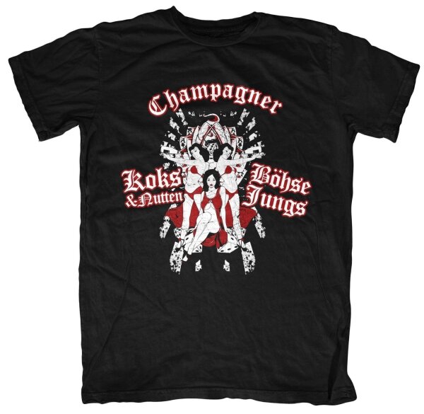 Böhse Jungs Champagner Koks & Nutten - Tshirt 2XL