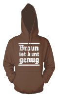 Braun ist bunt genug Herren Hoodie Kapuzenpulli M