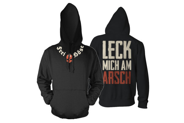 Frei&Böse Leck mich am Arsch Herren Hoodie Kapuzenpulli