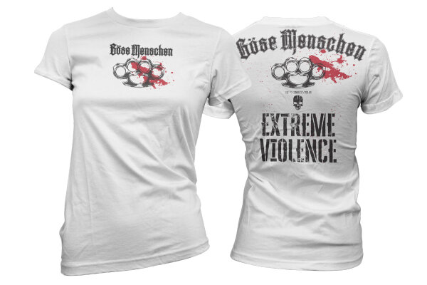 Böse Menschen Extreme Violence Damen Tshirt XXL