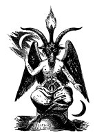 Baphomet Herren Tshirt 666 Black Metal Satan Lucifer...