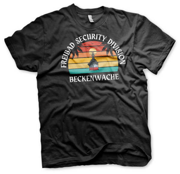 Freibad Security Beckenwache Herren Tshirt