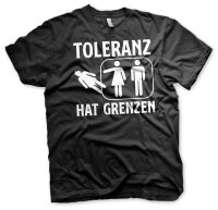 Toleranz hat Grenzen Herren Tshirt XL