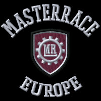 Masterrace Harrington Jacke bestickt Zahnrad Logo