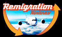 Remigration Airlines Herren Tshirt