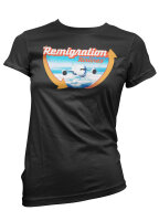 Remigration Airlines Damen Tshirt
