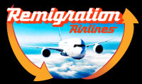 Remigration Airlines Herren Tshirt XL