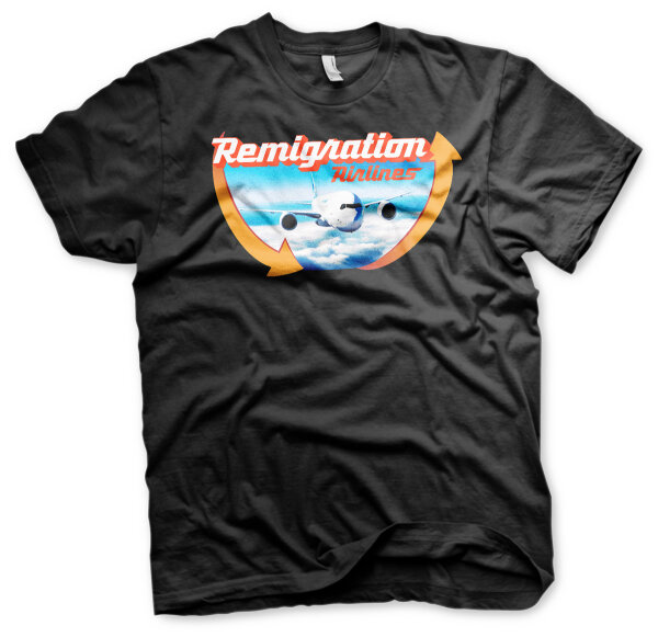Remigration Airlines Herren Tshirt XXL