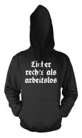 Lieber rechts als arbeitslos Herren Hoodie Kapuzenpulli