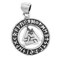 Wikinger Schmuck Anhänger VALKNUT Ø 2 cm...