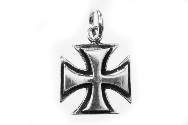 Schmuck Anhänger EISERNES KREUZ 2,4 cm Vintage Silber