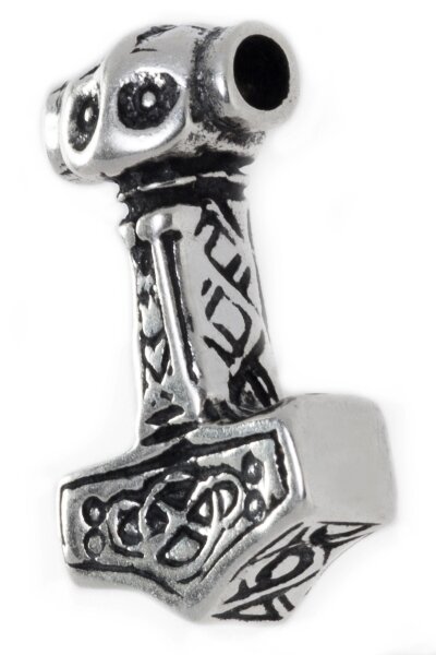 Schmuck Anhänger RAGNARÖK 2 cm Mjölnir Thorshammer Silber