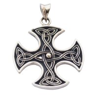 Schmuck Anhänger CELTIC CROSS Ø 2.9 cm Bronze