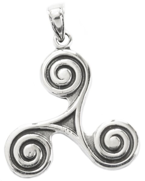 Schmuck Anhänger DAVINA 3 cm Keltische Triskele Silber