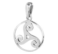 Schmuck Anhänger RINA 2.3 cm Keltische Triskele Silber