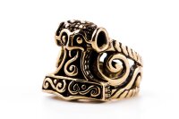 Wikingerring THORWAL 21 mm Thorshammer Schmuck Bronze