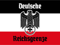 Blechschild - Adler D. Reichsgrenze