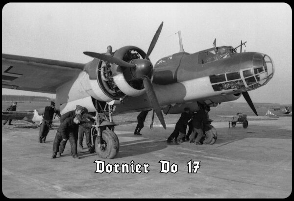 Blechschild - Dornier Do 17 - historisch