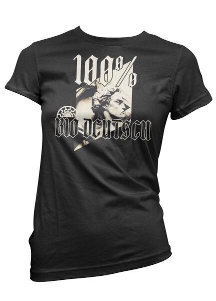 100 Prozent Bio Deutsch Damen Tshirt