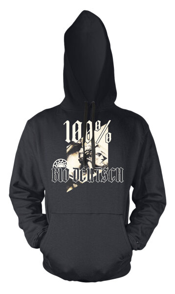 100 Prozent Bio Deutsch Herren Hoodie Kapuzenpulli