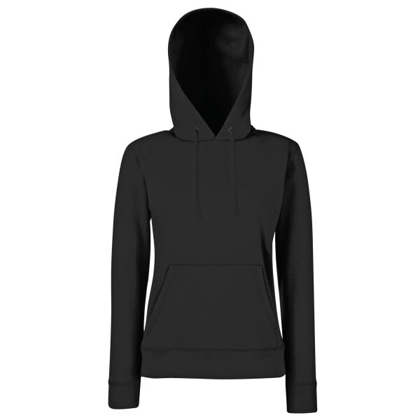 Ladies Hooded Kapuzenpullover Schwarz-2XL