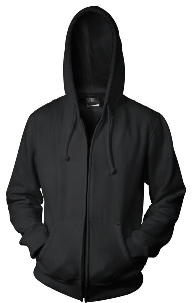 Kapuzenzipper Herren Schwarz-S