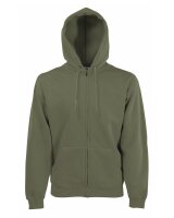 Kapuzenzipper Herren Classic Olive-2XL