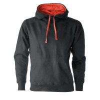 Kapuzenpulli Contrast Hoodie black-red-3XL