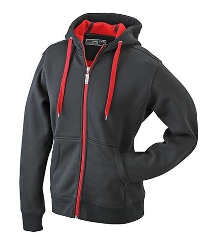 Mens Doubleface Jacke black-red-2XL