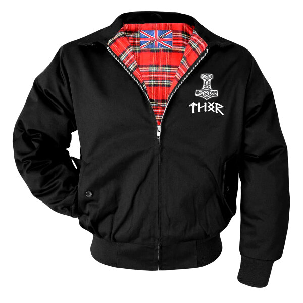 Harrington Jacke THOR Odin Wotan Thor Mjölnir Viking Wikinger M