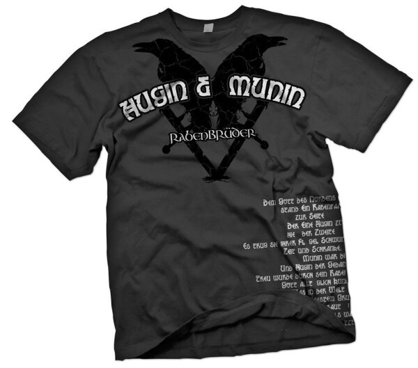 Rabenbrüder T-Shirt Hugin Munin Odin Thorhammer Wikinger Walhalla Vikings Runen 3XL