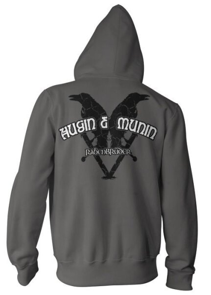 Rabenbrüder - ZIPPER Hugin Munin Odin Thorhammer Wikinger Walhalla Vikings Runen